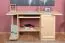 Desk solid, natural pine wood Junco 193 - Dimensions 75 x 145 x 57 cm