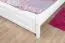 Children's bed / Kid bed solid pine wood wood wood wood wood wood White lacquered 78, incl. slatted frame - Lying area 120 x 200 cm