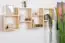 Wall shelf solid, natural pine wood Junco 288 - Dimensions 50 x 130 x 20 cm
