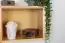 Wall shelf solid, natural pine wood Junco 335 - Dimensions 30 x 40 x 24 cm