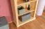 Tall 195cm Standard Bookcase Junco 64, solid pine, clearly varnished - H195 x W80 x D42 cm