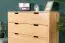 Chest of drawers solid Oak Natural Aurornis 33 - Measurements: 104 x 96 x 40 cm (H x W x D)