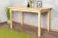 Dining Table Junco 228D, solid pine wood, clear finish - H75 x W70 x L130 cm