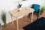 Dining Table Junco 229A, solid pine wood, clear finish - H75 x W75 x L120 cm