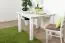 Table solid pine wood wood wood wood wood White lacquered Junco 239C (angular) - 100 x 100 cm (W x D)
