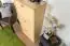 Shoe cabinet solid, natural pine wood Junco 213 - Dimensions 115 x 58 x 30 cm
