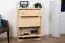 Shoe cabinet solid, natural pine wood Junco 217 - Dimensions 98 x 72 x 30 cm