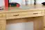 Desk solid, natural pine wood Pipilo 19 - Dimensions 80 x 182 x 54 cm