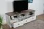 TV base cabinet Lagern 06, Colour: White Pine / Brown Oak - 59 x 160 x 46 cm (H x W x D)