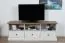 TV base cabinet Lagern 06, Colour: White Pine / Brown Oak - 59 x 160 x 46 cm (H x W x D)