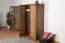 Hinged door cabinet / Wardrobe Sardona 08, Colour: Oak Brown - 186 x 100 x 55 cm (h x w x d)
