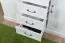 Dresser badile 01, Colour: pine white / brown - 98 x 127 x 46 cm (H x W x D)