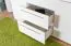 Chest of drawers Siumu 13, Colour: White / White high gloss - 85 x 153 x 45 cm (h x w x d)