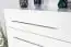 Shoe cabinet Garim 49, Colour: White high gloss - Measurements: 101 x 76 x 35 cm (H x W x D)