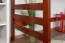 Loft bed for adults "Easy Premium Line" K14/n, solid beech cherry colour - Lying surface: 90 x 190 cm