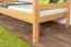 Bunk bed 90 x 200 cm for adults "Easy Premium Line" K17/n, solid beech wood natural lacquered, convertible