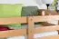 Bunk bed for adults "Easy Premium Line" K18/n, headboard with holes, solid beech wood, natural - 90 x 190 cm, (L x W) convertible