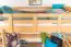 Loft bed "Easy Premium Line" K22/n, solid beech wood natural - Lying surface: 90 x 190 cm