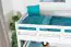 Children's bed / Loft bed "Easy Premium Line" K22/n, solid beech white - Lying surface: 90 x 190 cm