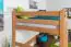 Loft bed for adults "Easy Premium Line" K23/n, solid beech wood natural lacquered, convertible - Lying surface: 120 x 190 cm