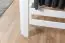 Loft bed for adults "Easy Premium Line" K23/n, solid beech wood, White lacquered, convertible - Lying surface: 120 x 190 cm