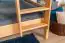 Bunk bed 140 x 190 cm "Easy Premium Line" K24/n, head and foot part straight, beech solid wood, natural lacquered, convertible
