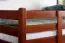 Bunk bed 160 x 200 cm "Easy Premium Line" K24/n, head and footboard straight, solid beech wood cherry lacquered, convertible