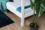 Bunk bed 140 x 190 cm "Easy Premium Line" K24/n, head and foot part straight, solid beech wood, White lacquered, convertible