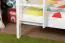White bunk bed with slide 90 x 200 cm, solid beech wood White lacquered, convertible into two single beds, "Easy Premium Line" K25/n