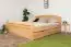 Double bed "Easy Premium Line" K7 incl. 2 drawers and 1 cover, 180 x 200 cm solid beech wood nature