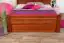 Kid bed "Easy Premium Line" K7 incl.1 cover panel, 160 x 200 cm solid beech wood, cherry coloured varnished