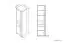 Cupboard Mesquite 03, Colour: Sonoma Oak Light / Sonoma Oak Truffle, door hinge right - Measurements: 199 x 54 x 40 cm (h x w x d), with 1 door and 6 compartments