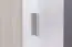 Children's room - Highboard "Emilian" 08, Pine bleached / Dark grey - Measurements: 135 x 45 x 40 cm (h x w x d)