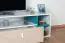 Children's room - TV base cabinet Aalst 24, Colour: Oak / White / Blue - Measurements: 40 x 120 x 50 cm (H x W x D)