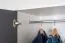 Children's room - Hinged door cabinet / Wardrobe Syrina 04, Colour: White / Grey / Blue - Measurements: 202 x 104 x 55 cm (h x w x d)