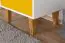 Children's room - Bedside table Syrina 14, Colour: White / Yellow - Measurements: 72 x 54 x 45 cm (H x W x D)