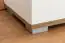 Bench with storage space Sagone 04, Colour: dark brown oak/white - Dimensions: 47 x 50 x 35 cm (H x W x D)