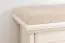 Seat bench with storage space Falefa 15, colour: White - 45 x 70 x 39 cm (H x W x D)