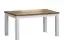 Dining table extendable segnas15, Colour: pine white / oak brown - 82 x 160 - 203 x 90 cm (H x W x D)