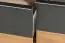Vaitele 31 TV base cabinet, Colour: Anthracite high gloss / Walnut - 46 x 152 x 45 cm (H x W x D)