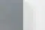 Shelf Hohgant 10, Colour: White / Grey high gloss - 209 x 50 x 42 cm (h x w x d)