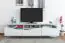TV-Subcabinet Patamea 03, Color: White glossy - 48 x 180 x 50 cm (H x W x D)