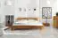 Single bed / Guest bed Tasman 04 solid oiled Wild Oak - Lying area: 140 x 200 cm (w x l)