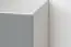 Shelf Hohgant 10, Colour: White / Grey high gloss - 209 x 50 x 42 cm (h x w x d)