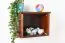 Wall shelf solid pine wood, Walnut colours Junco 335 - 30 x 40 x 24 cm (H x W x D)