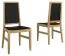 Chair "Postira" 49, colour: nature / black - Measurements: 95 x 55 x 46 cm (H x W x D)