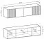 Closet Top Attachment for Leeds 03 & 04 | Graphite | 50 x 205 x 51 cm | Four Doors