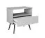 Modern Bedside Cabinet Horsham 76 | Beige | 1 Drawer & Storage Compartment | Push-to-Open | 59 x 54 x 39 cm