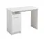 Modern White Desk with Three Compartments | Rovat 02 | Grey Handles | 74.5 x 100 x 50 cm | Simple Design