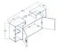 Youth Wall Unit Garian 12 | Oak/White/Grey | 53 x 120 x 32 cm | Modern Storage Solution